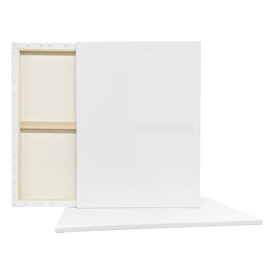 4 Packs: 3 ct. (12 total) 18" x 24" Super Value Canvas by Artist's Loft®